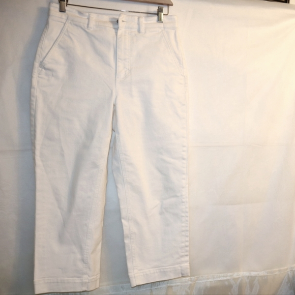 Everlane The Straight Leg Crop 8 Petite White - Picture 4 of 13